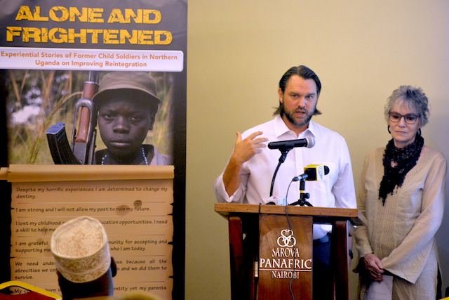 Goldin Institute co-founders Travis Rejman and Diane Goldin pictured in Kenya on their most recent trip to East Africa.